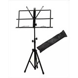Suporte Estante De Partitura Dolphin Dobrável Preto 6387 Bag