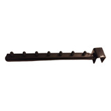 Suporte Exp Rt Reto 25cm P Barra Régua Encaixe preto 6 Un