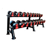 Suporte Expositor De Dumbbell Redondo Para 10 Pares Estante Black Rae Fitness