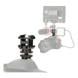 Suporte Extensor Sapata Microfone Led Tripla P Camera Dslr