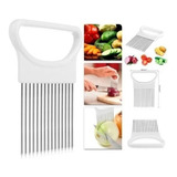 Suporte Fatiador Cortador Cebola Tomate Legumes pente Inox 
