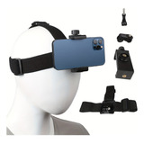 Suporte Filmagem Cinta Faixa Cabeça Celular Gopro Bike