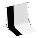 Suporte Fotográfico 2x2 Tec 2x3 Preto Branco Fundo Infinito