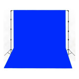 Suporte Fundo Infinito Tecido Azul 3x2 15 Presilhas bolsa