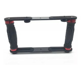 Suporte Gaiola Cage Estabilizador P Cameras Dslr Celular Cor Preto