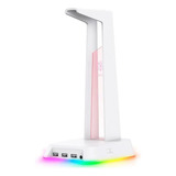 Suporte Gamer Onikuma St 2 Para Headset Rgb Branco