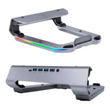 Suporte Gamer Para Notebook Ate 17 3 Led Rgb E Hub Podium