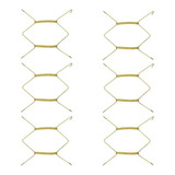 Suporte Gancho 6 Pçs Parede Decorativos Para Pratos Em Aço