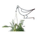 Suporte Gancho Plantas Flores Decoração De Jardim Pássaro