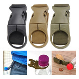 Suporte Garrafa Água Para Molle Cinto Colete Calça Corrida Cor Preto