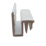 Suporte Guia Deslizante Para Trilho Porta Box De Vidro Temperado -Branco-