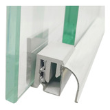 Suporte Guia Nylon Box Vidro Blindex Deslizante Correr
