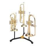 Suporte Hercules Triplo Para Trompete Cornet E Flugelhorn