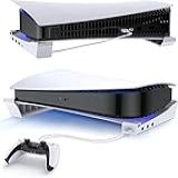 Suporte Horizontal Para PS5 Com Extensão USB Suporte De Console De Gabinete Com Hub USB De Dados De Carregamento Suporte De Acessórios Compatível Com PS5 Disc Digital Edition Não Suporta PS5 Slim