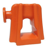 Suporte Isolador Sipa Para Ancoragem 100 Unidades Laranja