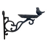 Suporte Jardim Comedor Pássaros Metal Colonial Clássico Casa