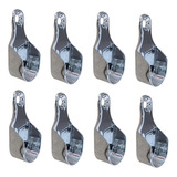 Suporte Lateral De Guarda Roupa Tubo Oval Cabideiro 8 Pçs