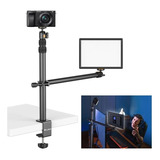Suporte Luz De Mesa Extensível Braçadeira Live Profi Ls02