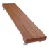 Suporte Madeira Vaso Jardineira 100x30cm Rodinhas Cristal