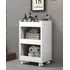 Suporte   Mesa Auxiliar Para Clínica De Estética  3 Bandejas Cor Branco