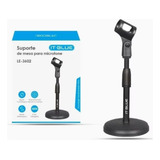 Suporte Mesa Para Microfone Portatil mini Pedestal podcast