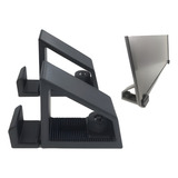 Suporte Mesa Para Tv Monitor Regulável Ajustável Base Cor Preto Vix 3d
