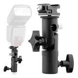 Suporte Metal Flash Articulado B Speedlight Sombrinha Tripé