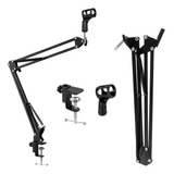 Suporte Microfone Articulado Mesa
