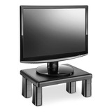 Suporte Monitor Desktop Retangular 4 Níveis De Altura Cor Preto