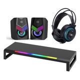Suporte Monitor Iluminado