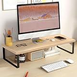 Suporte Monitor Madeira 60 Cm De Comprimento Stand Desk Base Para Monitor Base Monitor Mesa Monitor Suporte Monitor Suporte Para Monitor Suporte Monitor Mesa Suporte De Monitor