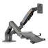 Suporte North Bayou Nb-f160-nbh2 De Mesa Para Monitor De 17  Até 34  E Bandeja Para Notebook 17  Preto