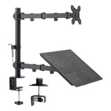 Suporte Notebook E Monitor Tv Mesa Articulado Ajuste Bandeja