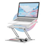 Suporte Notebook Macbook Note Ajustável Mesa Escritorio Robusto Articulável Até 17 Polegadas 100 Aluminio Tippi