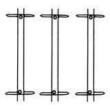 Suporte Organizador Armário Porta Taça Vinho Gin 40cm 3 Unid