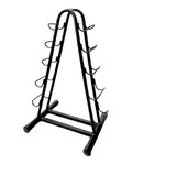 Suporte Organizador Torre 5 Pares Halteres Academia Distmax Musculação Cor Negro