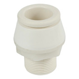 Suporte P Chuveiro De Popa Em Nylon Branco C Rosca Barco