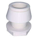 Suporte P Chuveiro De Popa Em Nylon Branco C Rosca Barco