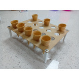 Suporte P cone C 20 Cavidades Em Mdf Kt C 10 Pçs