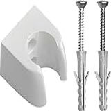 SUPORTE P-DUCHA QUADRADO ABS BRANCO