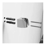 Suporte P Mangueira Chuveiro Ducha Higiênica Abs Cromada Acabamento Brilhante Cor Prateado