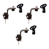 Suporte P Microfonar Cajon Clamp De Percussão B10 Ask Kit 3