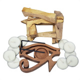 Suporte Palo Santo Órus Este Queima Pela Ponta  10vela 50g Cor Natural Encerado