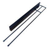 Suporte Pano De Prato Duplo Preto 40cm Deslizante