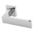 Suporte Papeleira Porta Papel Higienico Inox 304 Quadrada Cor Prateado