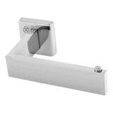 Suporte Papeleira Porta Papel Higienico Inox 304 Quadrada Cor Prateado