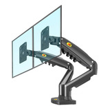 Suporte Para 2 Monitores 15 A 27 De Mesa Pistão Gás Nb F160