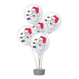 Suporte Para 5 Balões Natala Cachepô Branco kit C 5unid