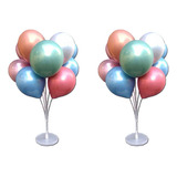 Suporte Para Balão Bexiga De Chão 10 Hastes 70cm 2 Unidades