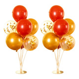 Suporte Para Balão Bexiga De Chão Base C Varetas 70cm 2und